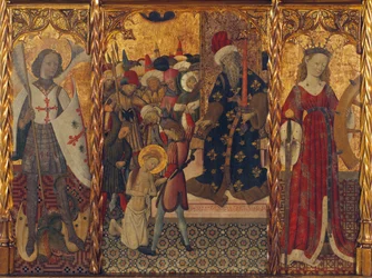 Der heilige Michael, Martyrium der heiligen Eulalia und der heiligen Katharina